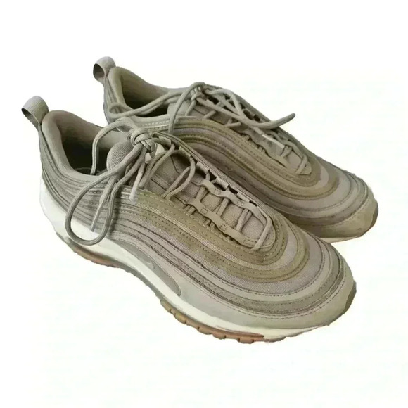 Nike Womens W Air Max 97 UT Khaki/Light Bone Sneaker 7.5 - Picture 1 of 16